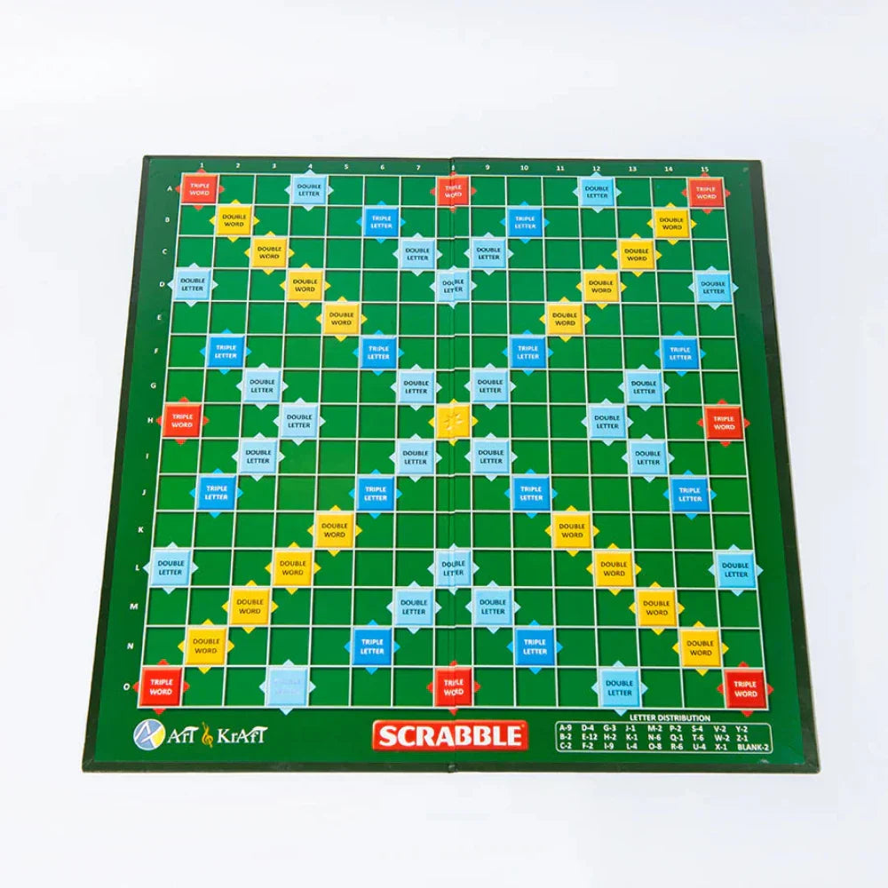 Scrabble Classic Crossword Board Game – 100 Wooden Tiles & Racks