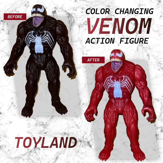 Color-Changing Venom Action Figure – Heat-Activated Transform Toy