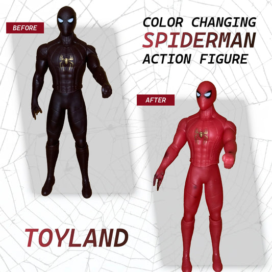 Color-Changing Spider-Man Action Figure – Heat-Activated Transform Toy