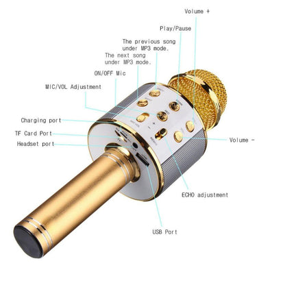 Bluetooth Microphone Handy Wireless Karaoke