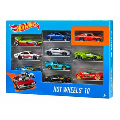 Hot Wheels Multi pack – 10 Vehicles for Racing & Display