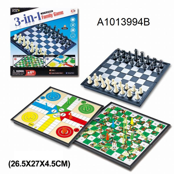 3-IN 1 CHECKER BOARD BOX