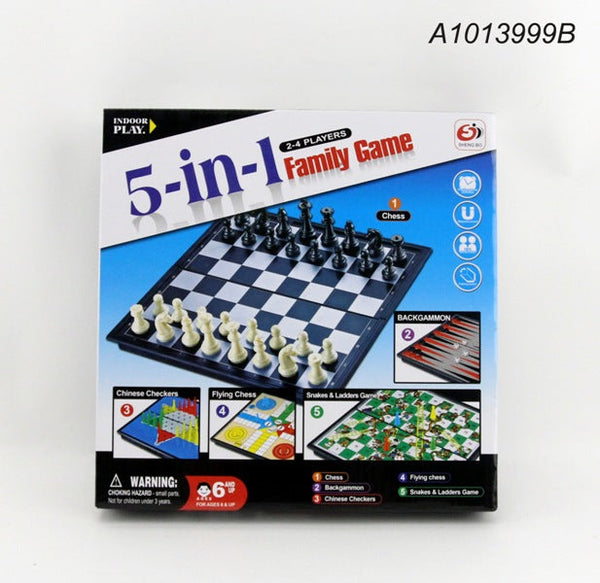 5-IN-1 CHESS SET BOX