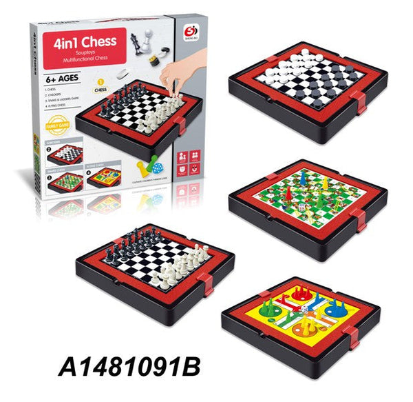 4 IN 1 CHESS BOX