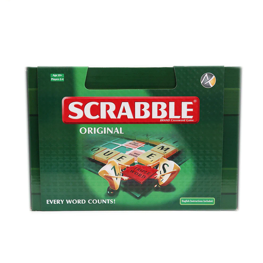 Scrabble Classic Crossword Board Game – 100 Wooden Tiles & Racks