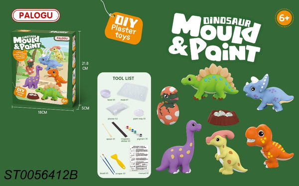 DIY DINOSAUR MOULD & PAINT,P.BX