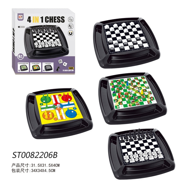 4 IN 1 CHESS BOX