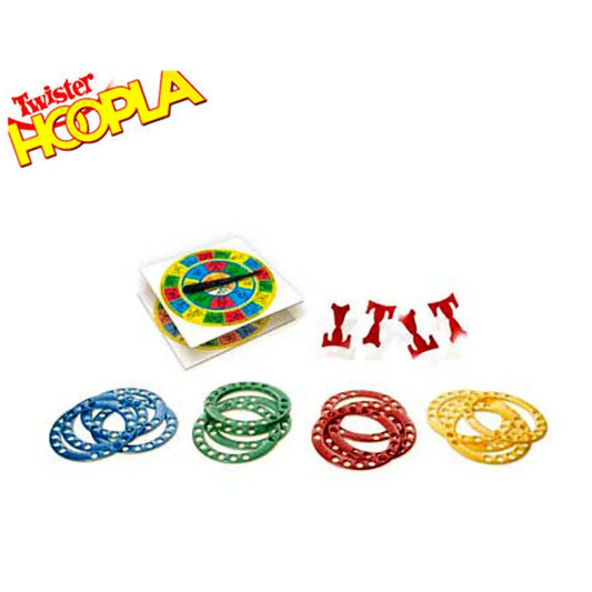 Twister Hoopla Party Game – 5 Fun Modes with Rings & Spinners