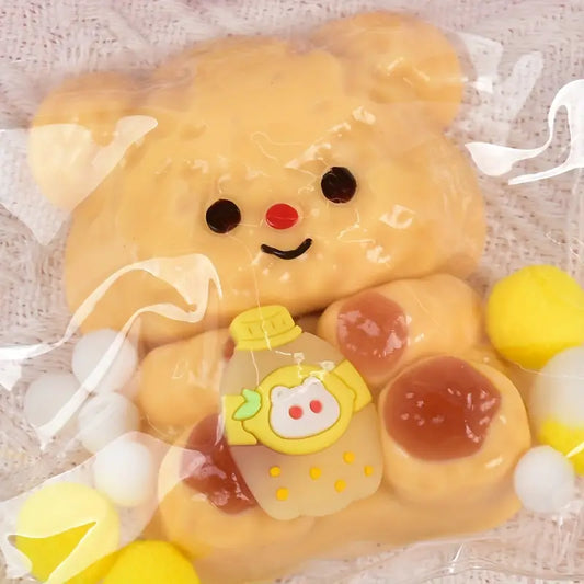 squishy toys cute mochi butter bear