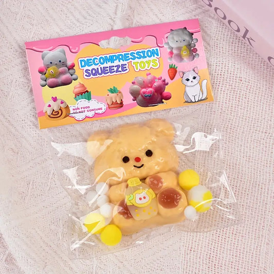 squishy toys cute mochi butter bear